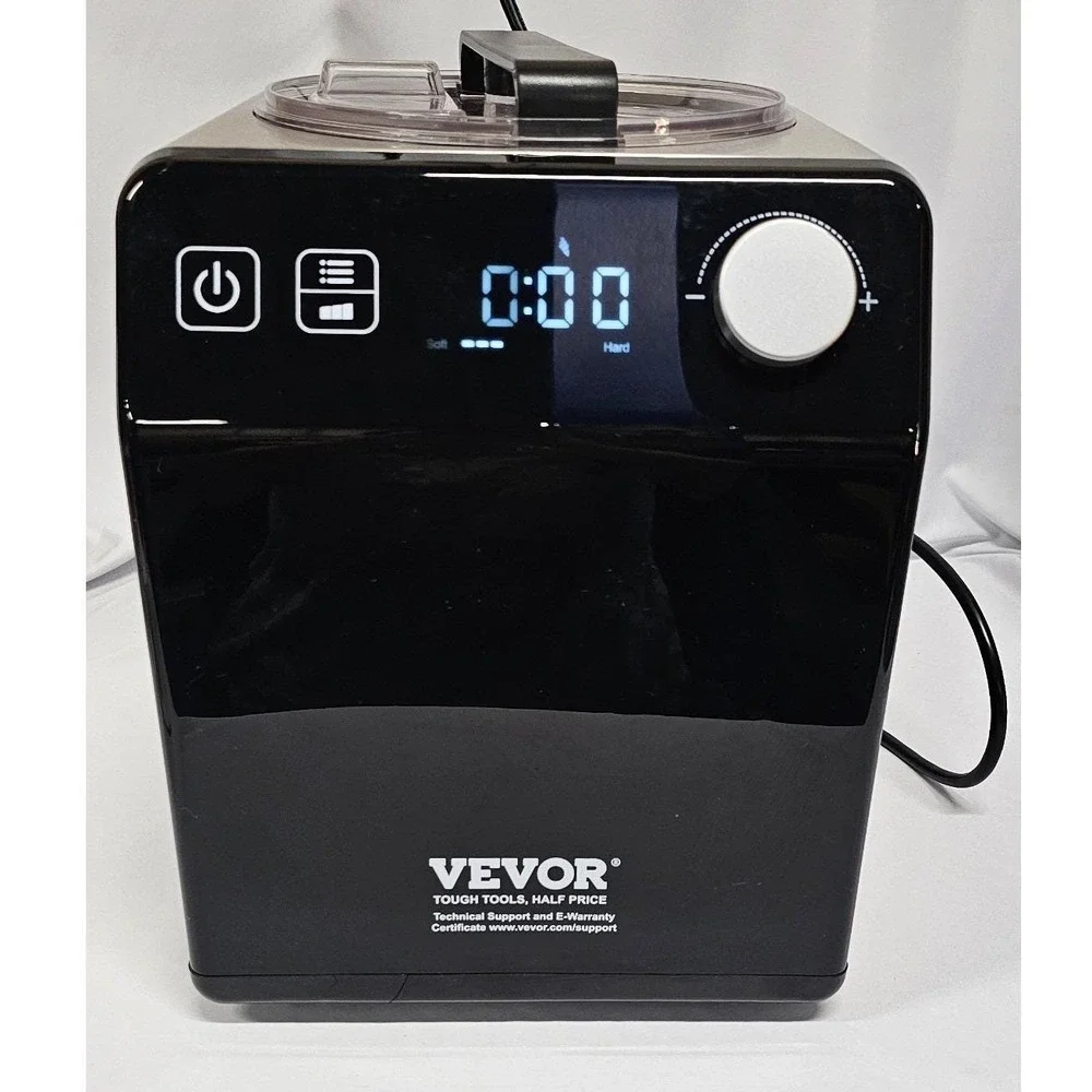 VEVOR‎ Automatic Ice Cream Maker with Compressor 1.5qt Stainless Steel Black